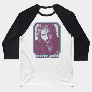 Andrew Gold /  / 80s Retro Aesthetic Fan Art Design Baseball T-Shirt